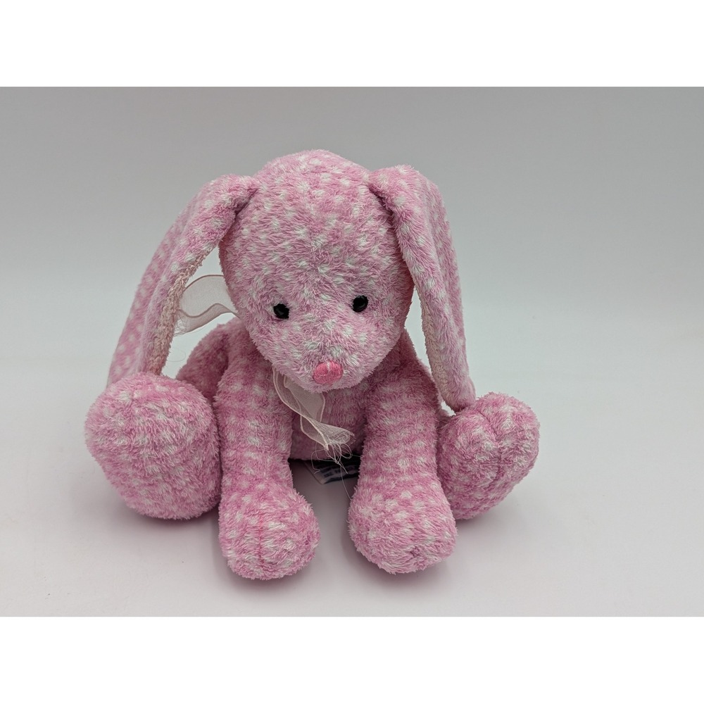Target Plush Bunny Pink White Polka Dot Easter Rabbit Long Ears‎ 75755 Stuffed